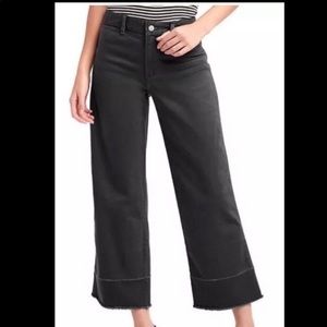 Gap | High Waist Crop Wide Leg Jeans 8 Regular